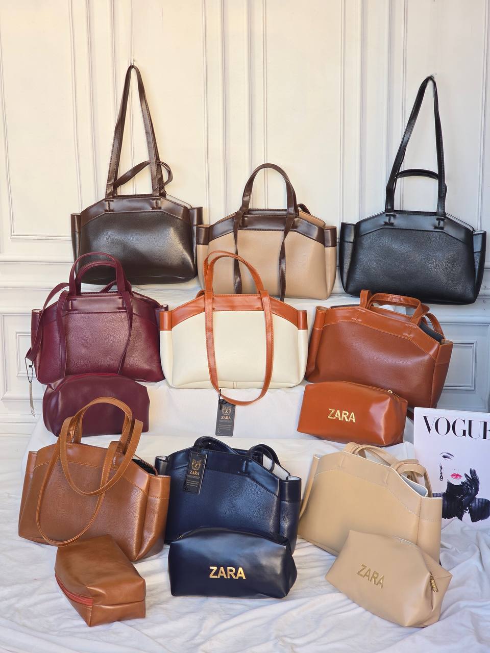کیف زارا مکعبی بزرگ جنس خارجی